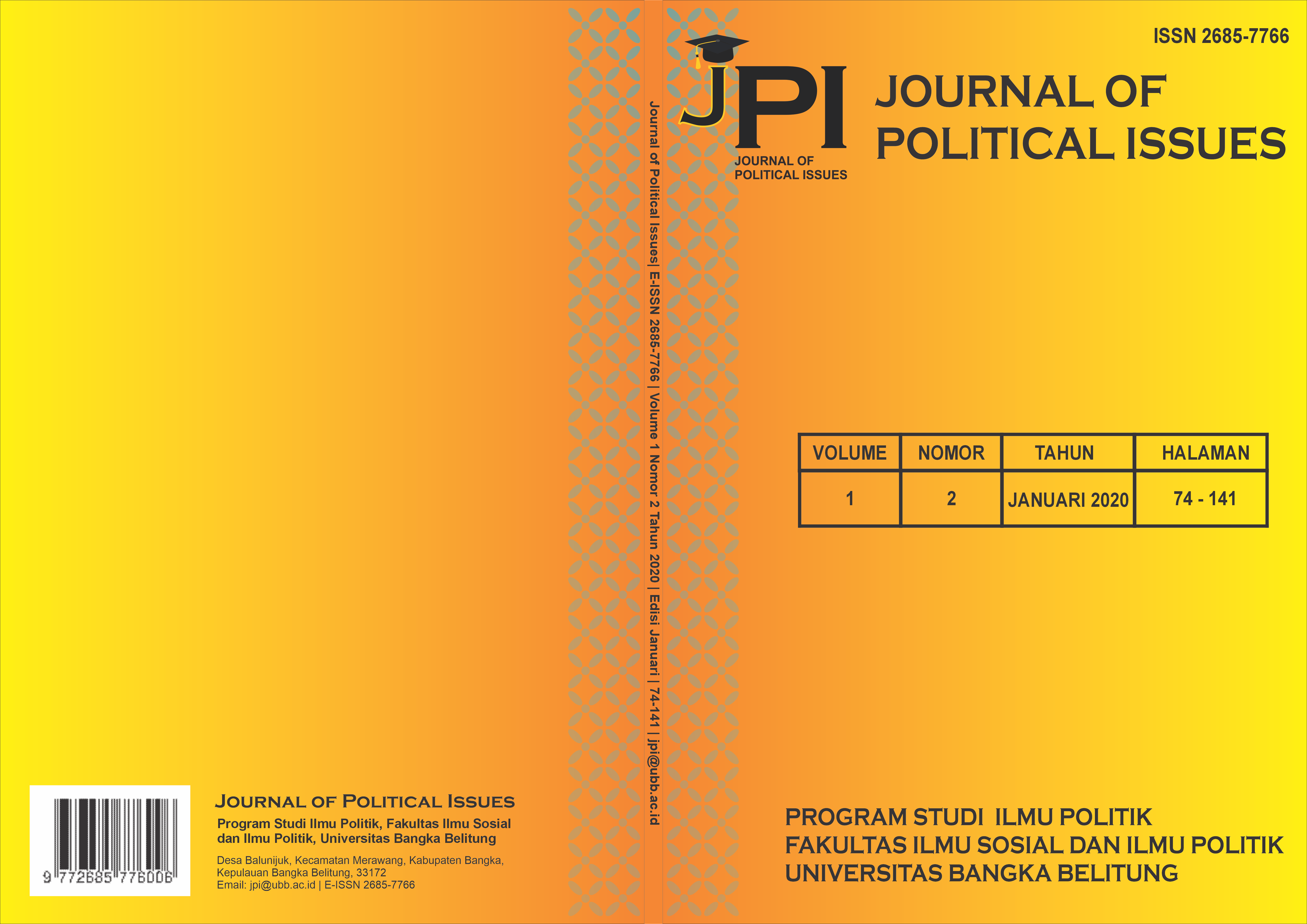Journal of Political Issues Volume 1 Number 2